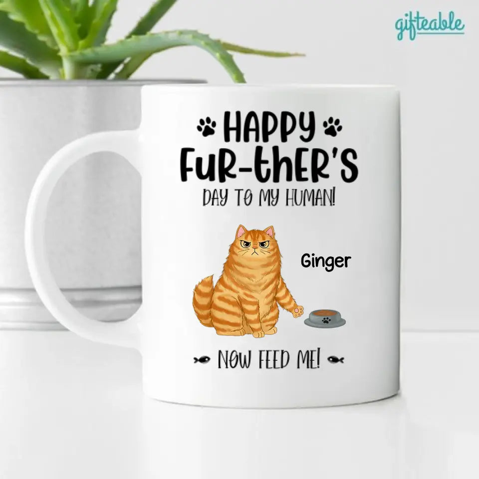 Happy Further‘s Day Angry Cats Personalized Coffee Mug