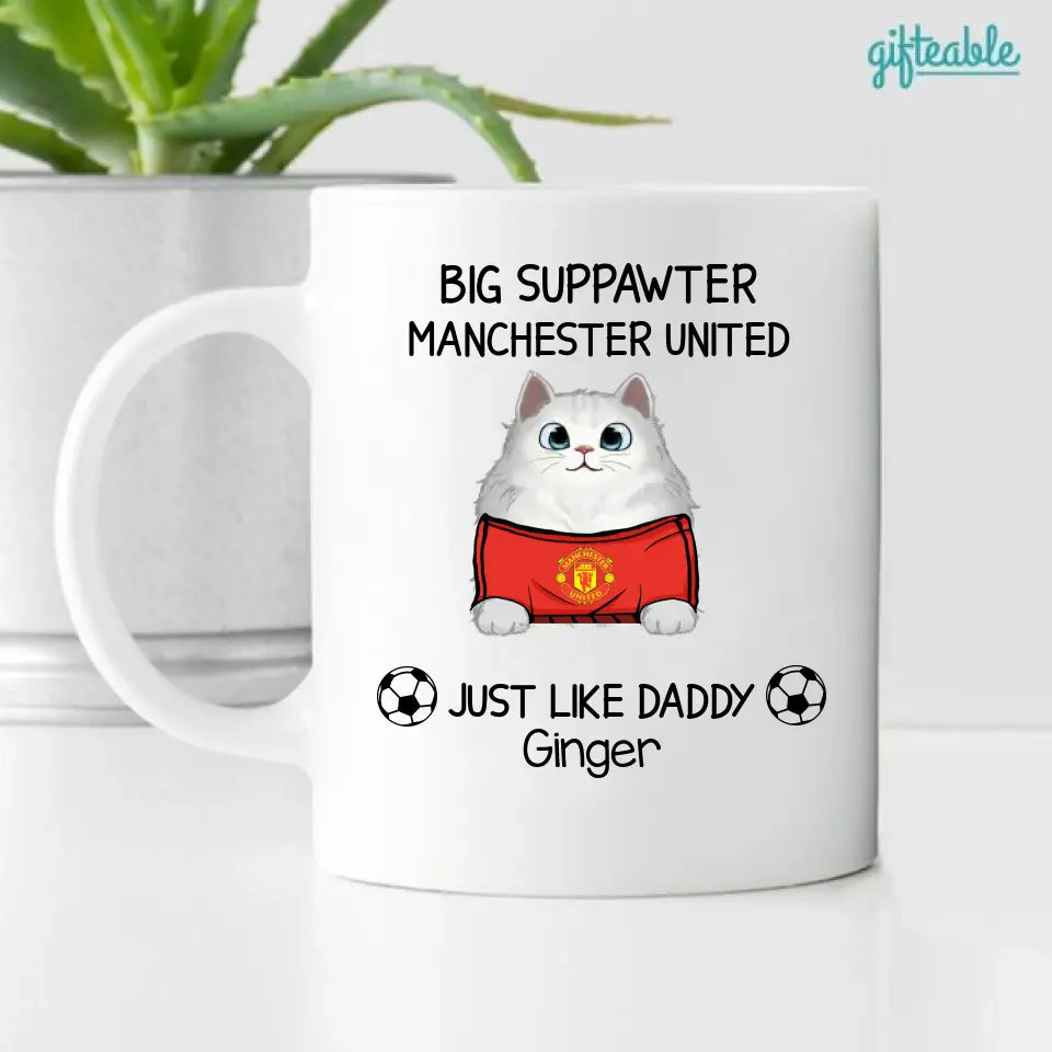 Big Suppawter Premier League Football Club Cat Personalized Coffee Mug