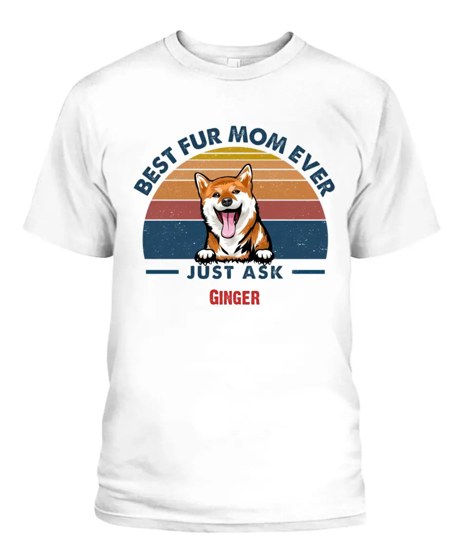 Best Fur Dad Mom Ever Dog And Cat Personalized Shirt