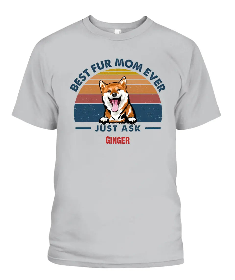 Best Fur Dad Mom Ever Dog And Cat Personalized Shirt