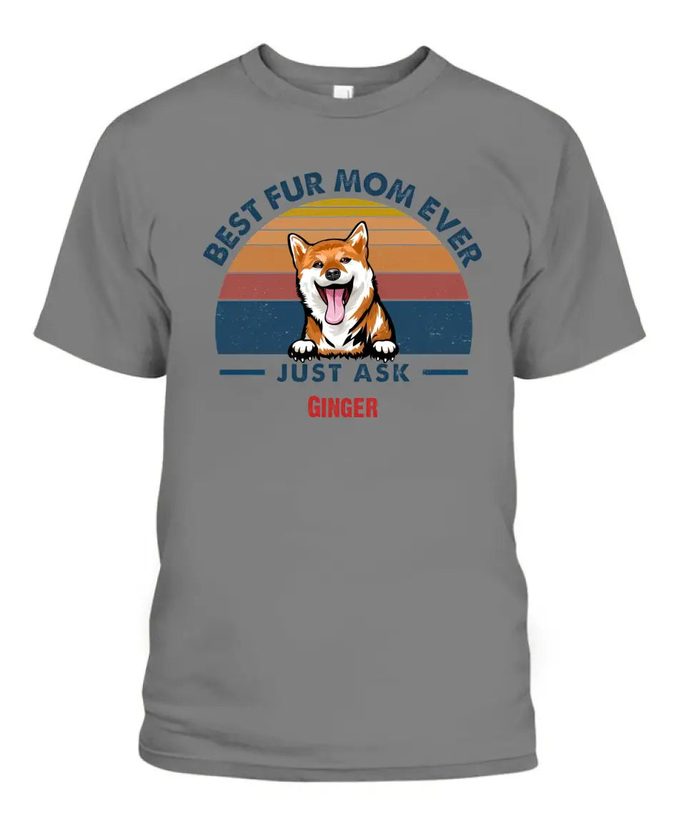 Best Fur Dad Mom Ever Dog And Cat Personalized Shirt