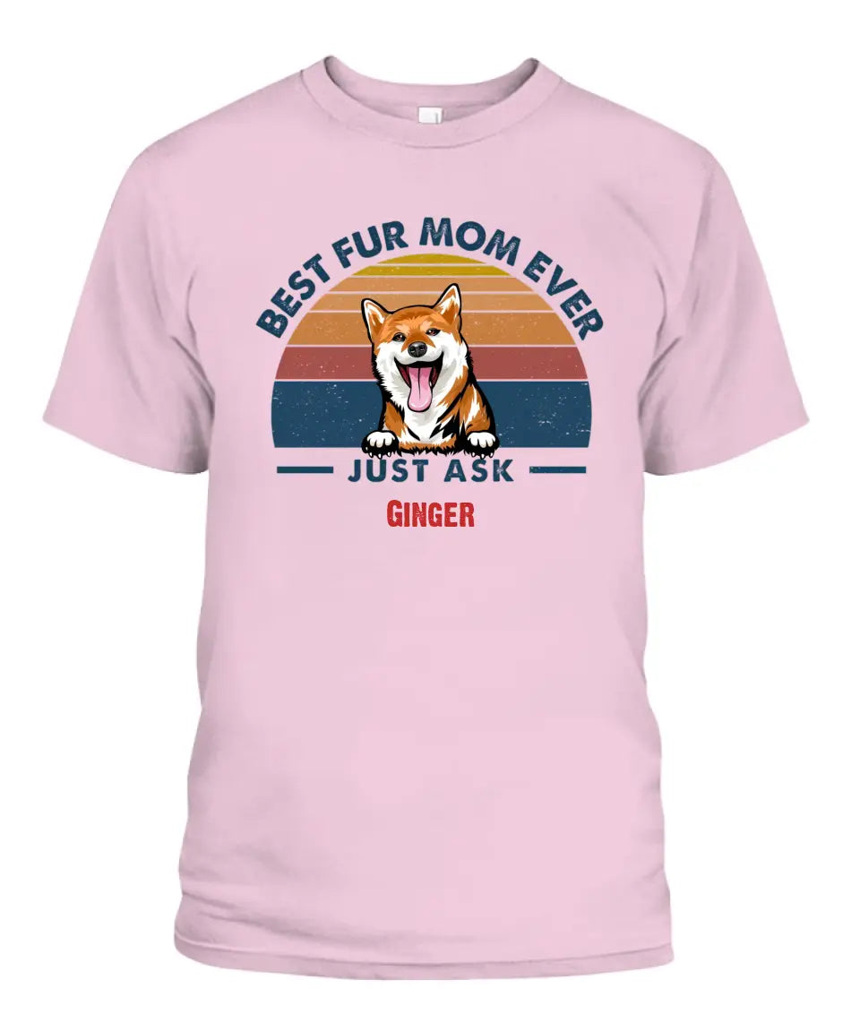 Best Fur Dad Mom Ever Dog And Cat Personalized Shirt