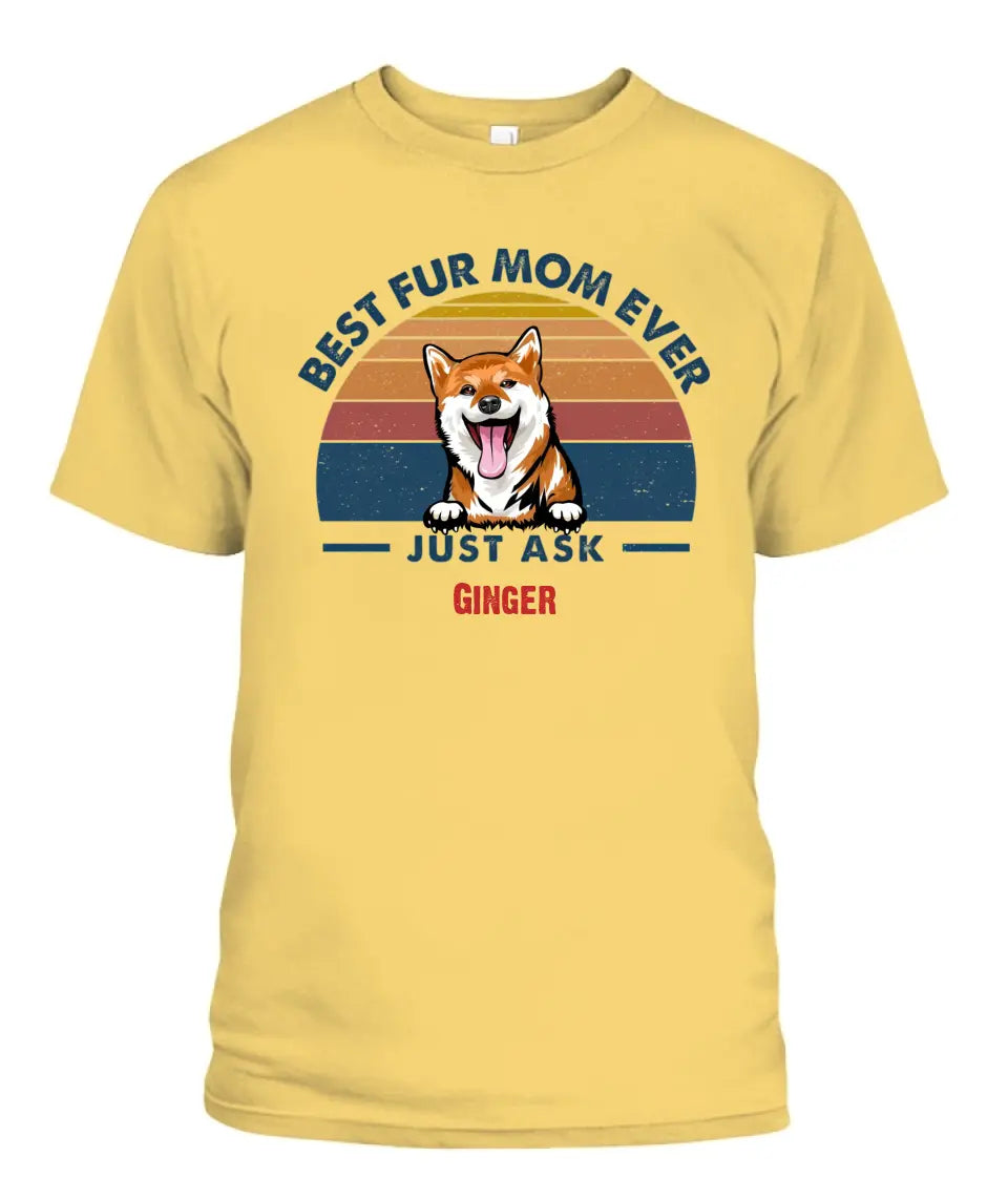 Best Fur Dad Mom Ever Dog And Cat Personalized Shirt