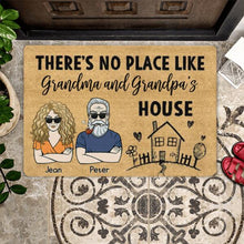 Load image into Gallery viewer, No Place Like Grandpa Grandma Personalized Doormat
