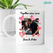 Load image into Gallery viewer, Couple Photo Personalized Coffee Mug
