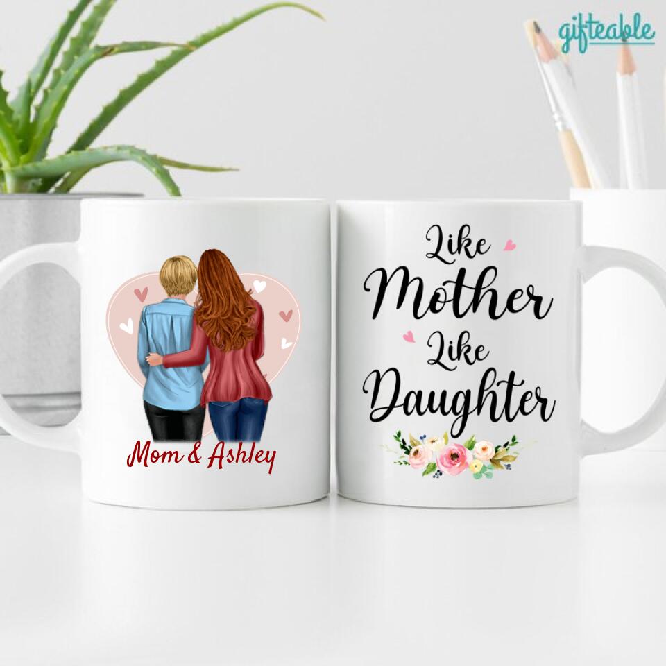 Mother And Daughter Personalized Coffee Mug