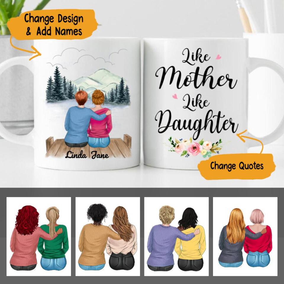 Mother and daughter sales mugs