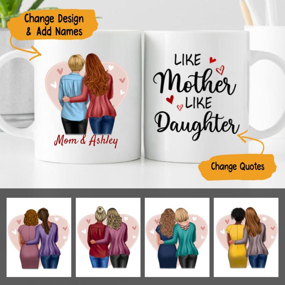 Mother And Daughter Personalized Coffee Mug