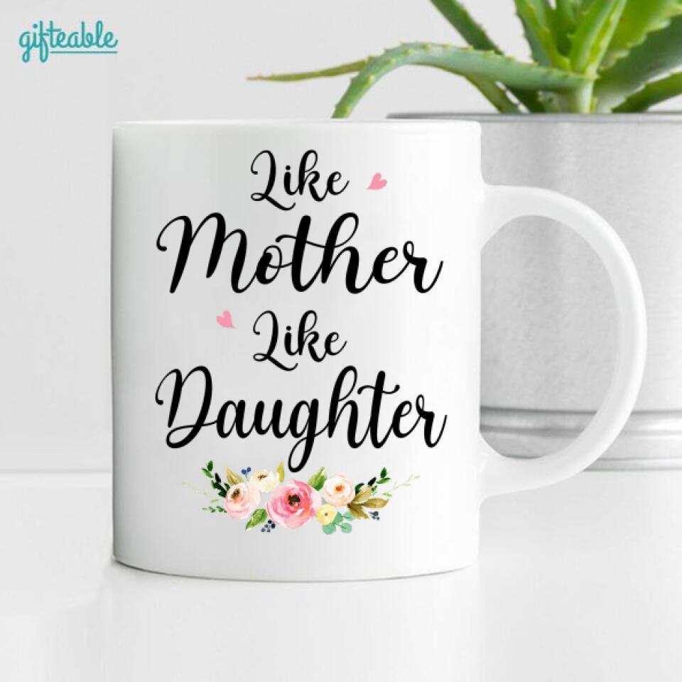 Mother & Daughter Under The Tree Personalized Coffee Mug