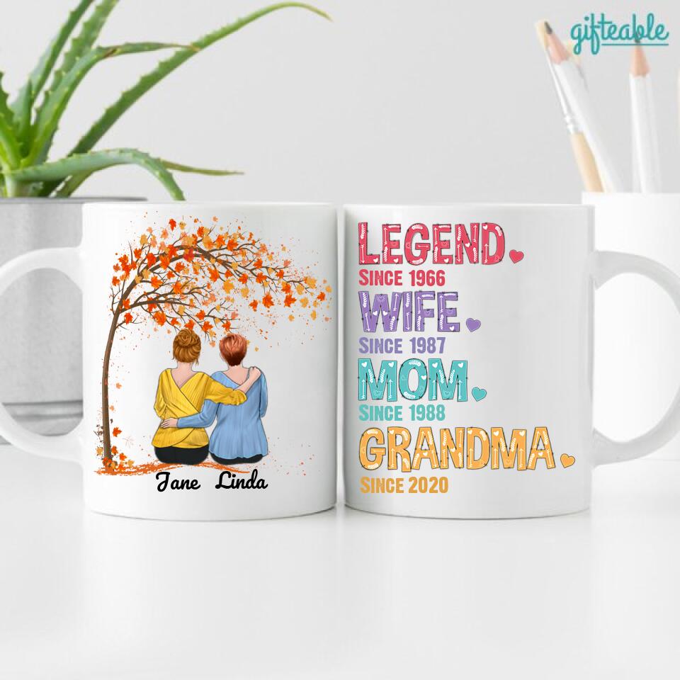 Legend Wife Mom Grandma Personalized Coffee Mug