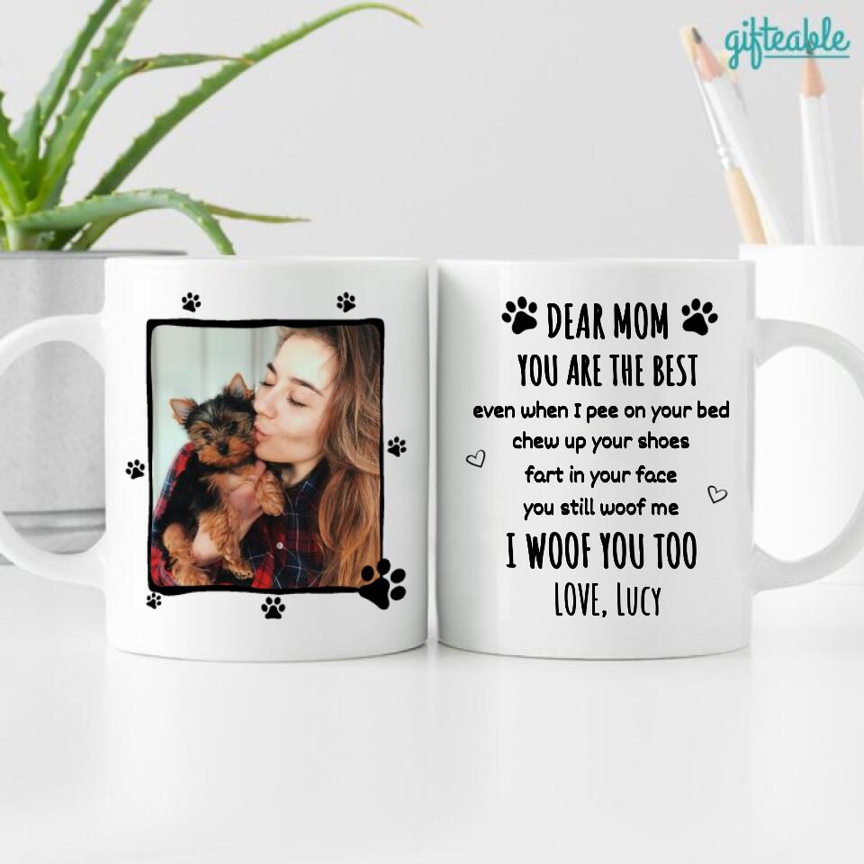 Dear Dog Parent Personalized Coffee Mug