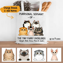 Load image into Gallery viewer, Good Morning Cat Human Servant Personalized Tote Bag
