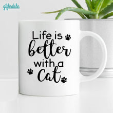 Load image into Gallery viewer, Happy Father&#39;s Day To The Best Cat Dad Personalized Coffee Mug
