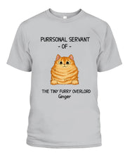 Load image into Gallery viewer, Purrsonal Servant Of Cats Personalized Shirt

