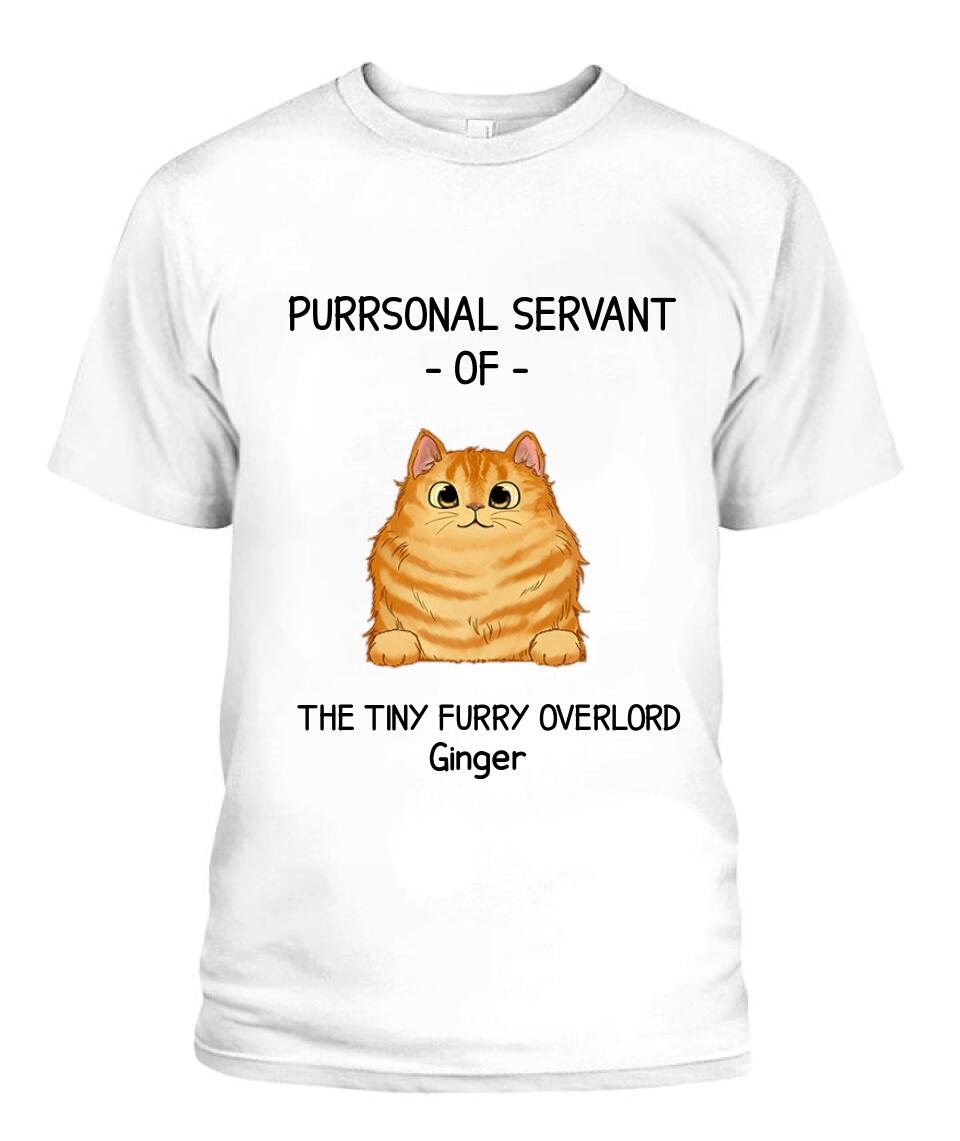 Purrsonal Servant Of Cats Personalized Shirt