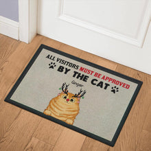 Load image into Gallery viewer, All Visitors Must Be Approved By The Cats Personalized Doormat Christmas
