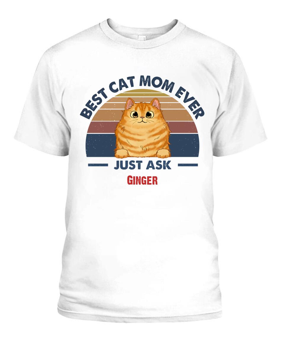 Best Cat Dad Mom Ever Personalized Shirt