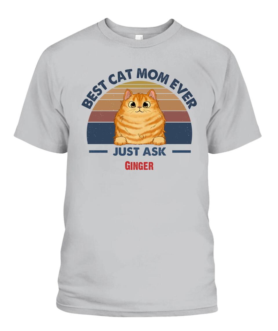 Best Cat Dad Mom Ever Personalized Shirt