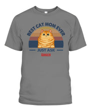 Load image into Gallery viewer, Best Cat Dad Mom Ever Personalized Shirt
