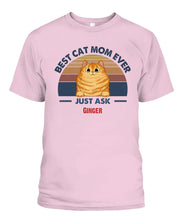 Load image into Gallery viewer, Best Cat Dad Mom Ever Personalized Shirt
