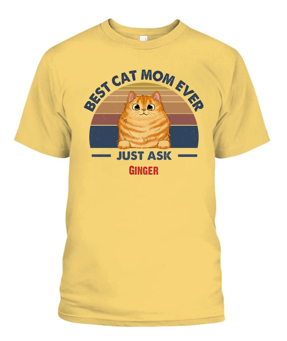 Best Cat Dad Mom Ever Personalized Shirt