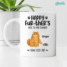 Load image into Gallery viewer, Happy Further‘s Day Angry Cats Personalized Coffee Mug

