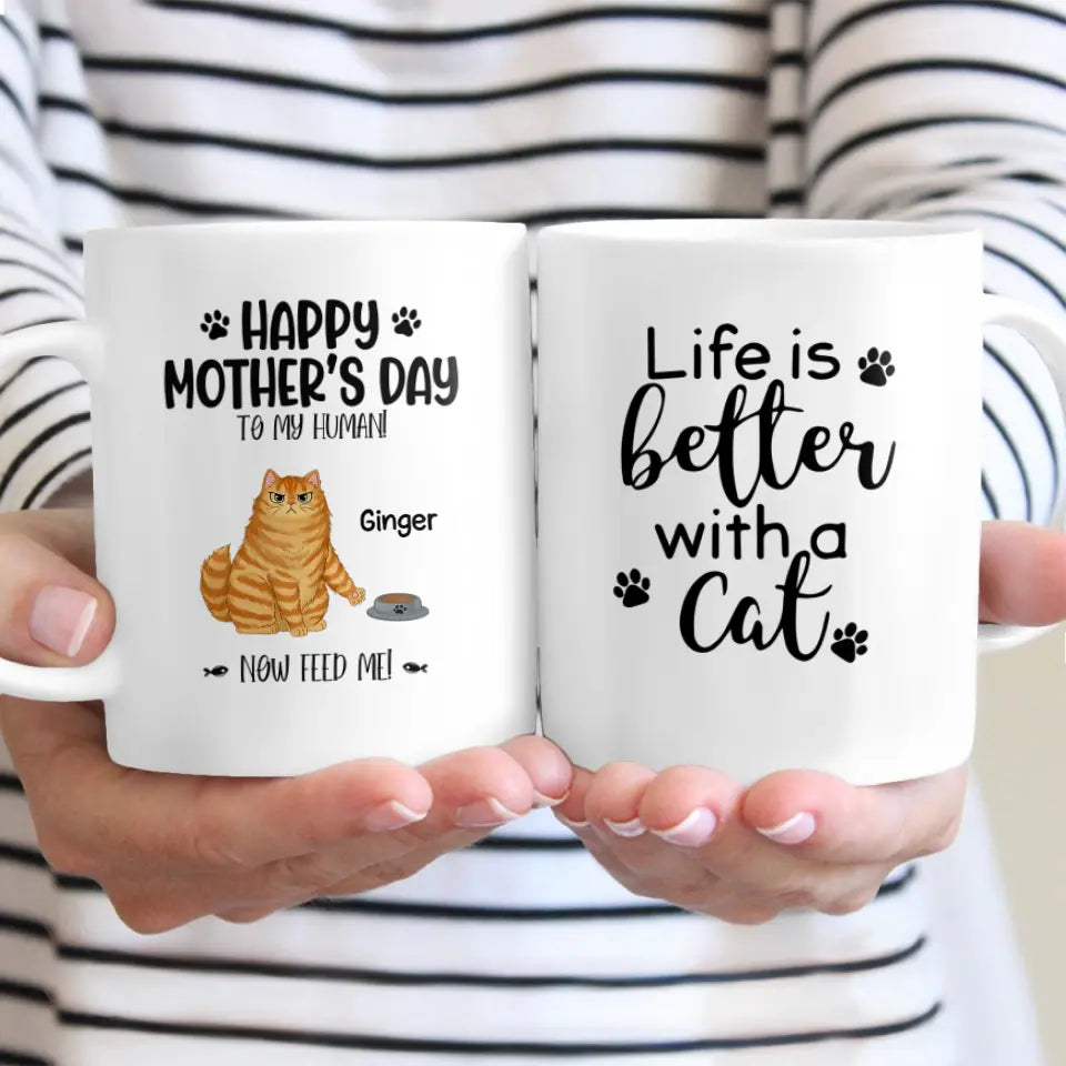 Happy Mother‘s Day Angry Cats Personalized Coffee Mug