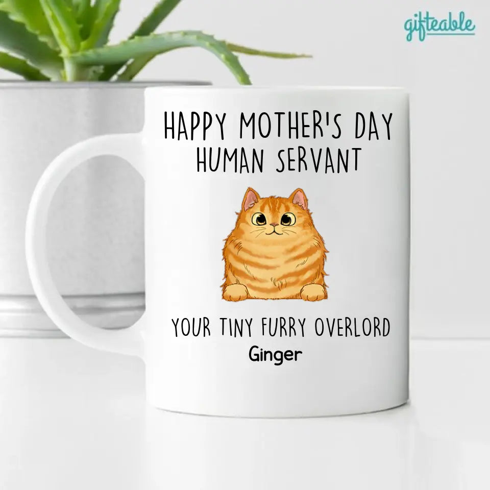Happy Mother's Day Cat Mom Personalized Coffee Mug