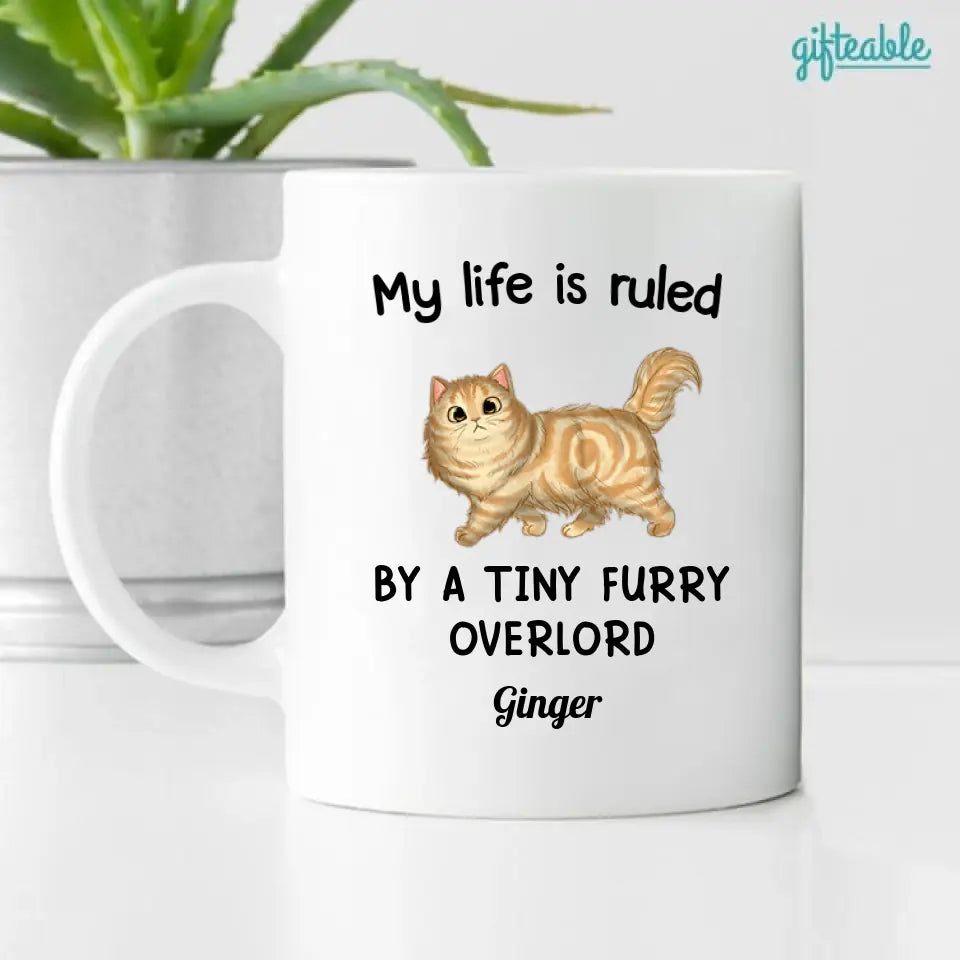 My Life Is Ruled By Cats Personalized Coffee Mug