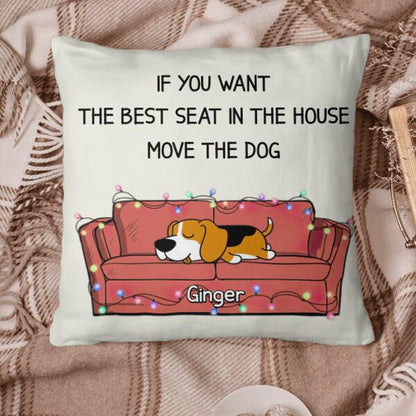 Sofa Lying Dog Personalized Pillow Cover