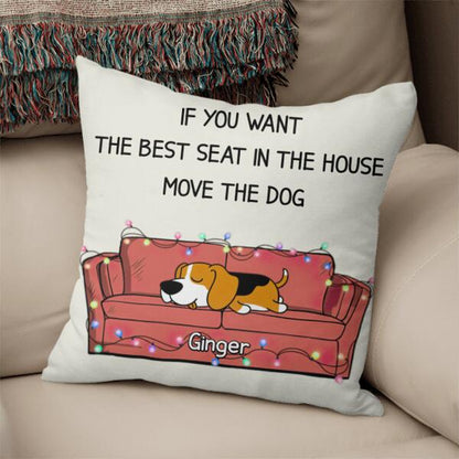 Sofa Lying Dog Personalized Pillow Cover