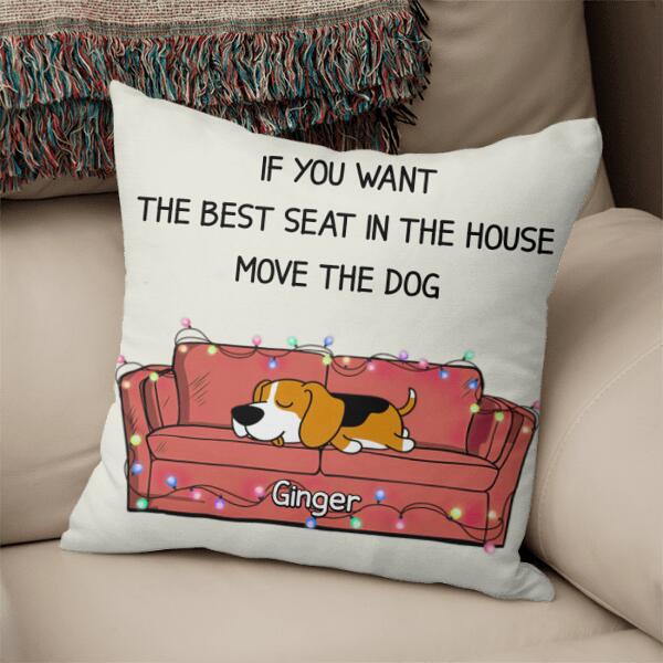 Sofa Lying Dog Personalized Pillow Cover