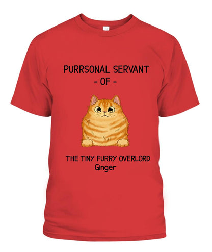 Purrsonal Servant Of Cats Personalized Shirt