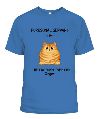 Purrsonal Servant Of Cats Personalized Shirt