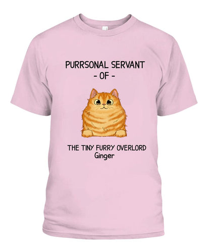 Purrsonal Servant Of Cats Personalized Shirt