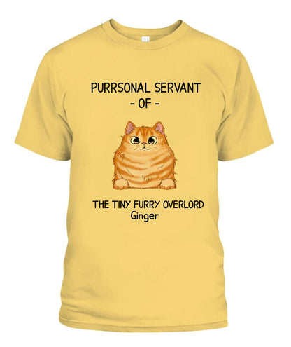 Purrsonal Servant Of Cats Personalized Shirt