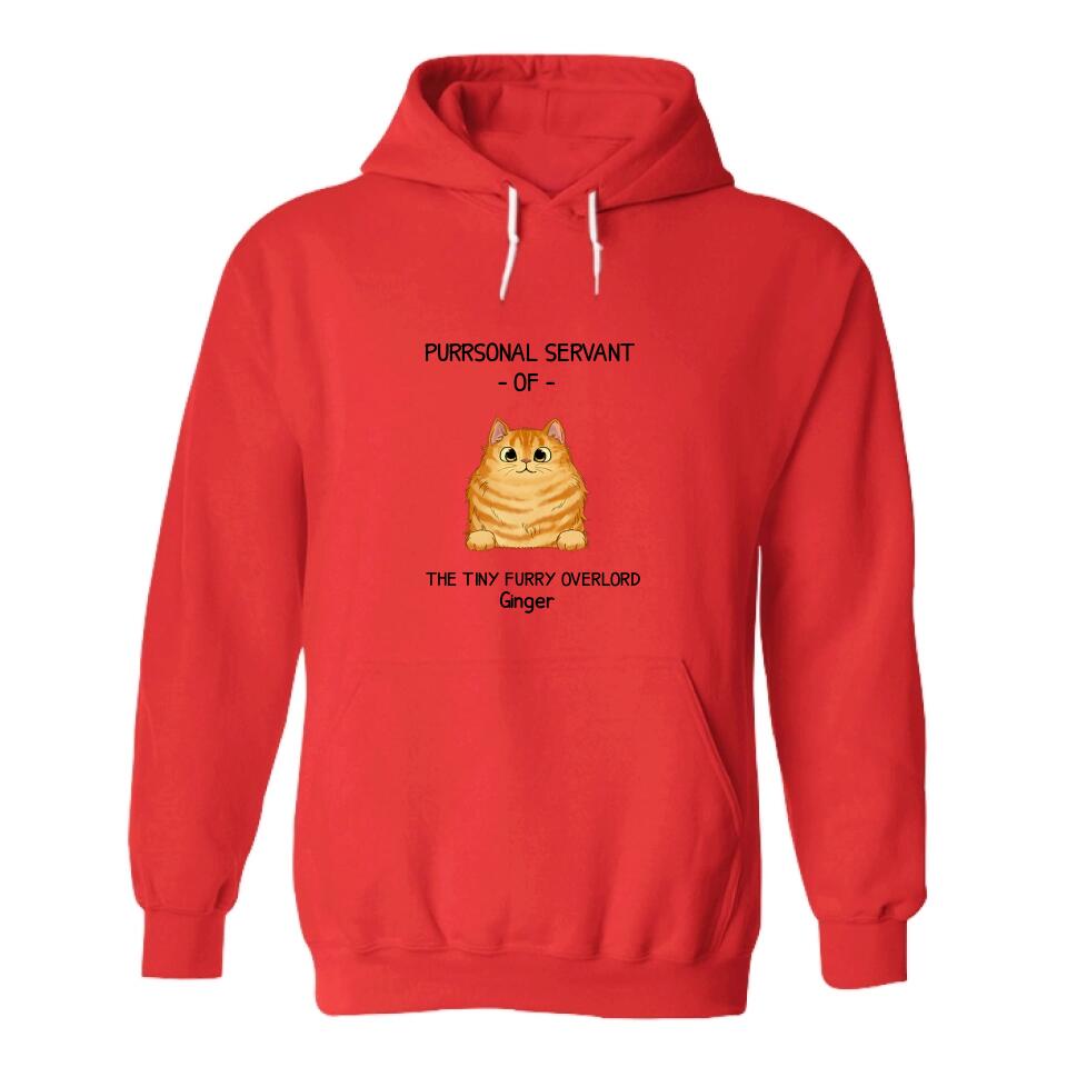 Purrsonal Servant Of Cats Personalized Shirt