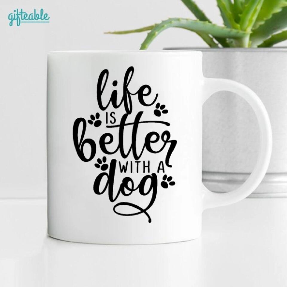 Good Morning Human Servant Dog Personalized Coffee Mug